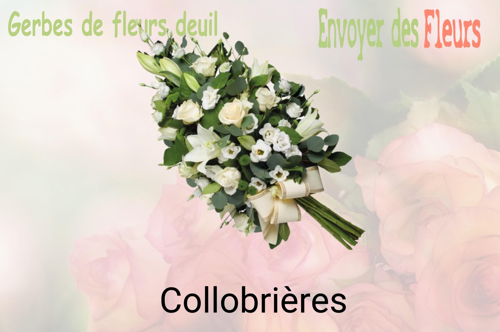 Gerbe de fleurs de deuil livrée à Collobrières